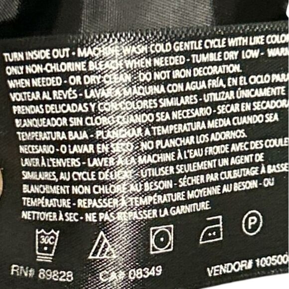 Vintage America Black Velvet Embroidered Jacket Bohemian Style Size L Preowned. - Picture 7 of 9